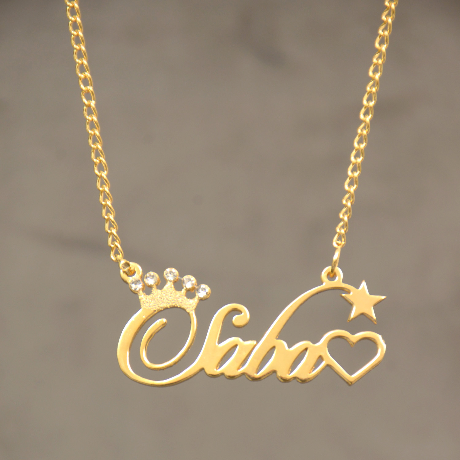 24K Gold Plated Pendant Necklace 