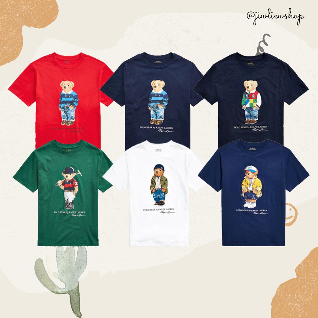 Spot goods POLO bear fashion print 