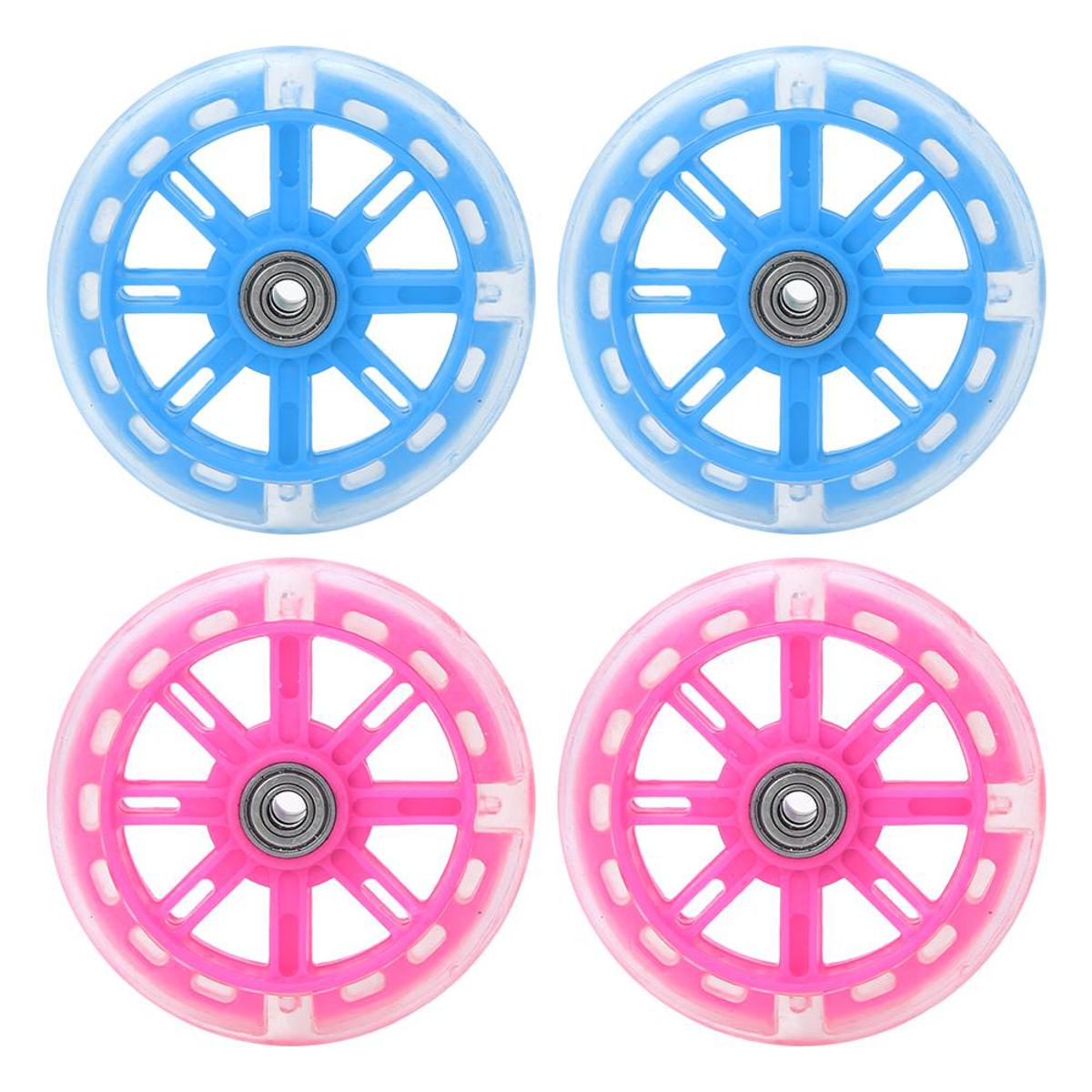 1 Piece Wheels Flash Kids Scooter Led Lights Push Wheels 120mm Replacement Bicycle Aid Wheels NOTE random color will be delivered