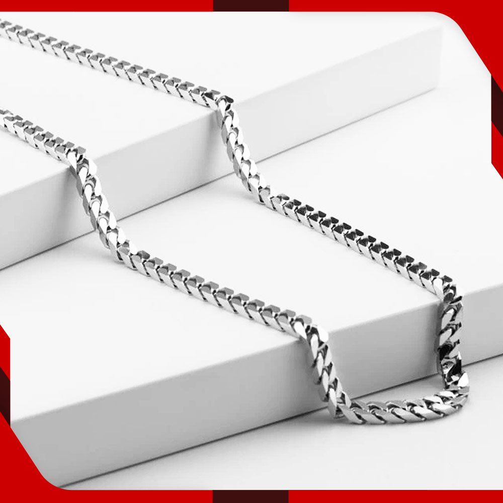 Cuban Silver Chain for Men Necklace Chain for boys
