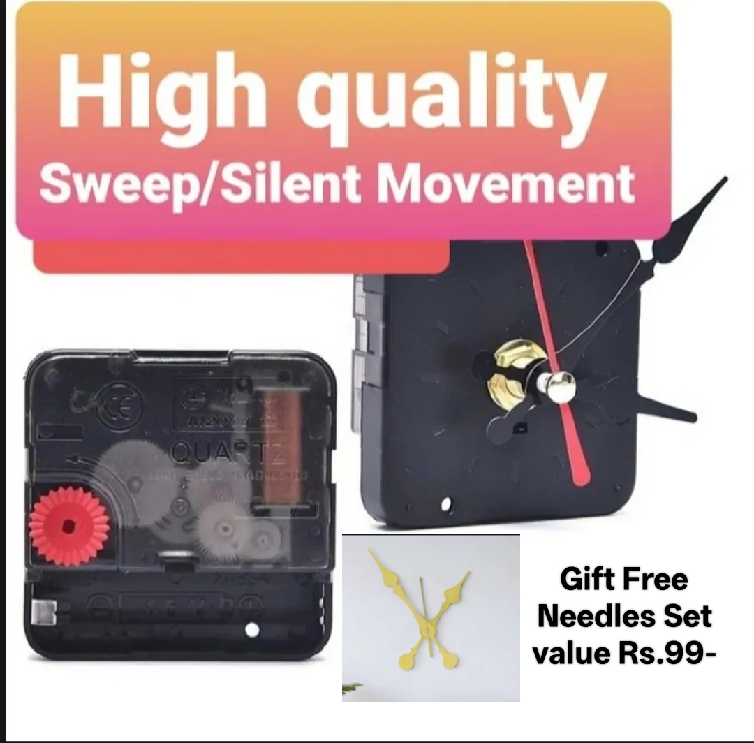 Elegant Silent Sweep Movement Wall Clock Mechanism with High-Quality Silent Movement