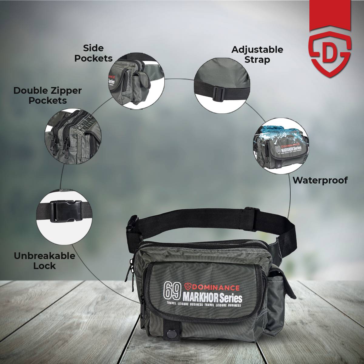 Markhor Sports Waist Pouch & Chest Bag