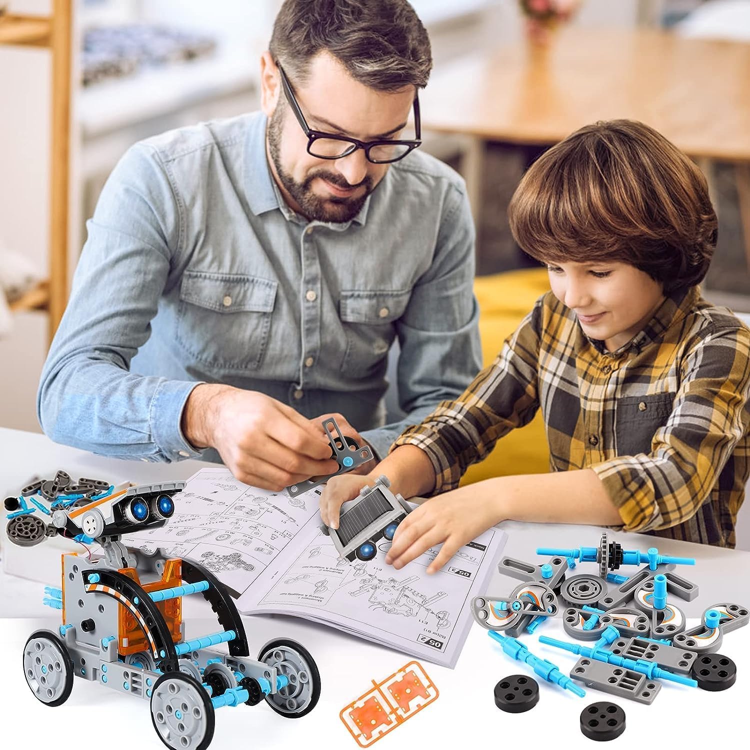 14 in 1 solar robotic kit toy - Solar Robot Educational Kit Build Your Own Robot Kit Powered by the Sun- Educational Solar Robot Kit Powered by the Sun