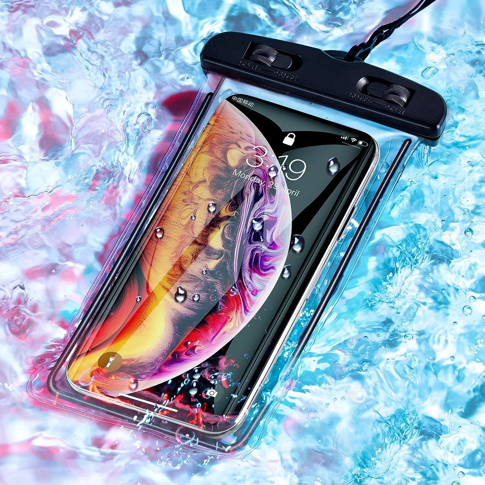 Underwater Waterproof Rainproof Mobile Case PVC Bag Transparent Touch