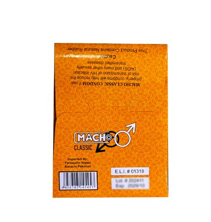 Macho Classic Condoms pack of 3  Ultra Thin