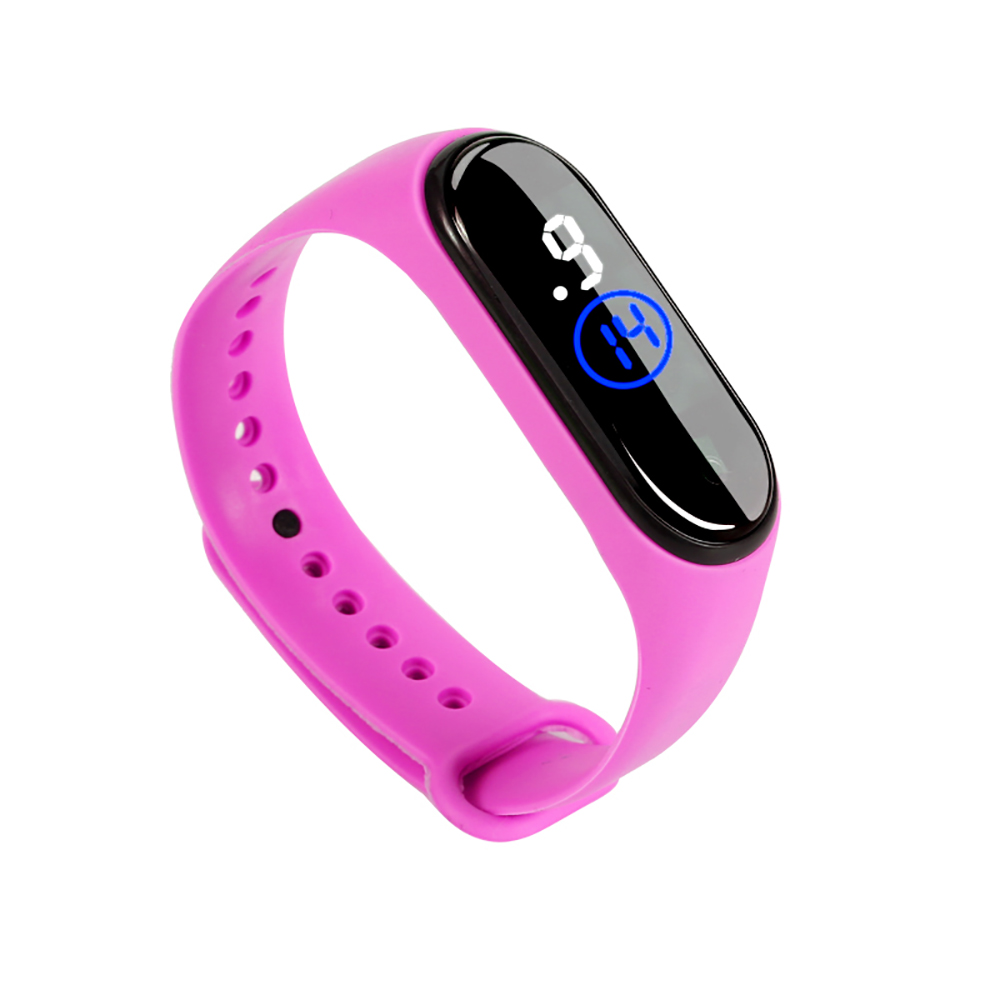 M4 Digital LED Touch Electronic Watch Bracelet 50M Waterproof Men Women Sports Watches Glass Dial Silicone Wristwatch With Box