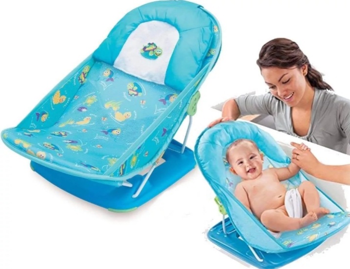 Baby Bather Safety Bath Support Seat Multi-Functional Baby Bath Chair without Head Pillow Foldable Bather For Babies