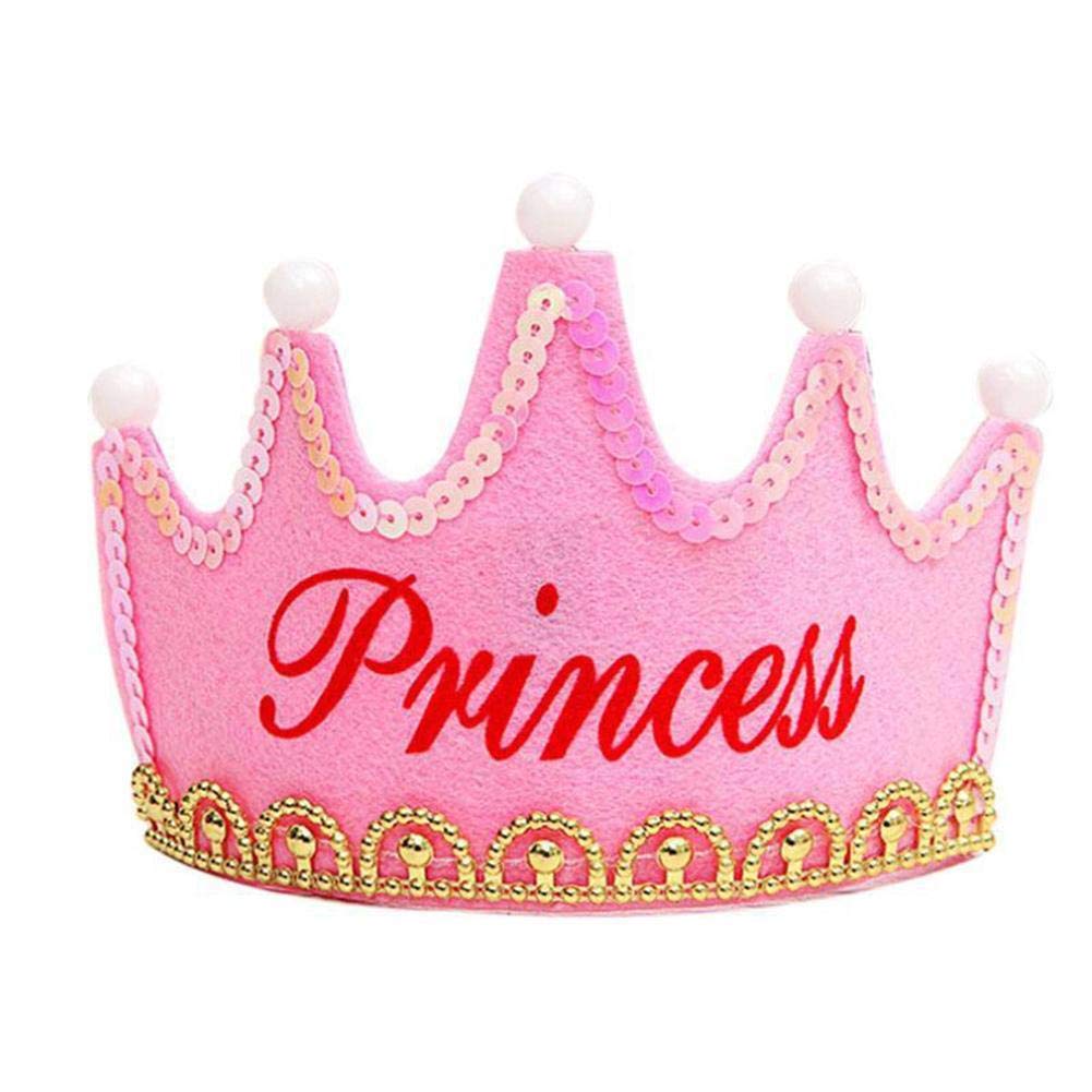 Princess Crown Hat, with Colorful LED lights for kids, Birthday Party, Birthday LED cap