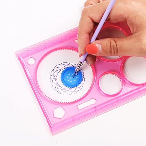 Geometric Ruler Stencil Design Ruler Set Spiral Art Classic Toy