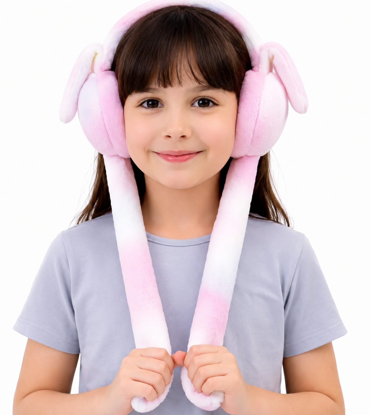 Trending Moving Ear Plush Earmuffs for Kids - Winter Earmuffs for Kids & Chu Chu Sound - Bunny Earmuffs For Girls - Faux Fur Warm Ear Muffs for Girls, Boys, Women & Cold Weather Protection |