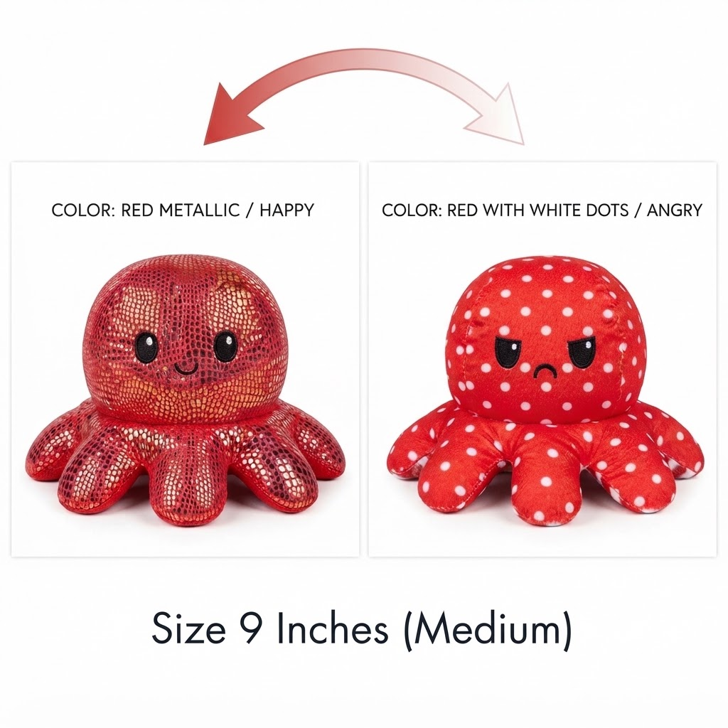Red Polka dot Medium