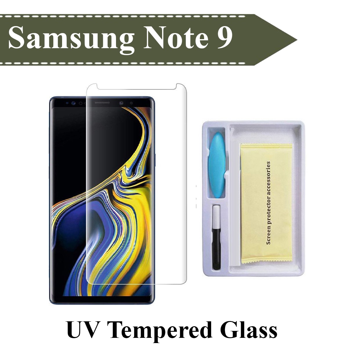 Samsung Note UV Nano Full Glue Tempered Glass 5D 9D Edge to Edge