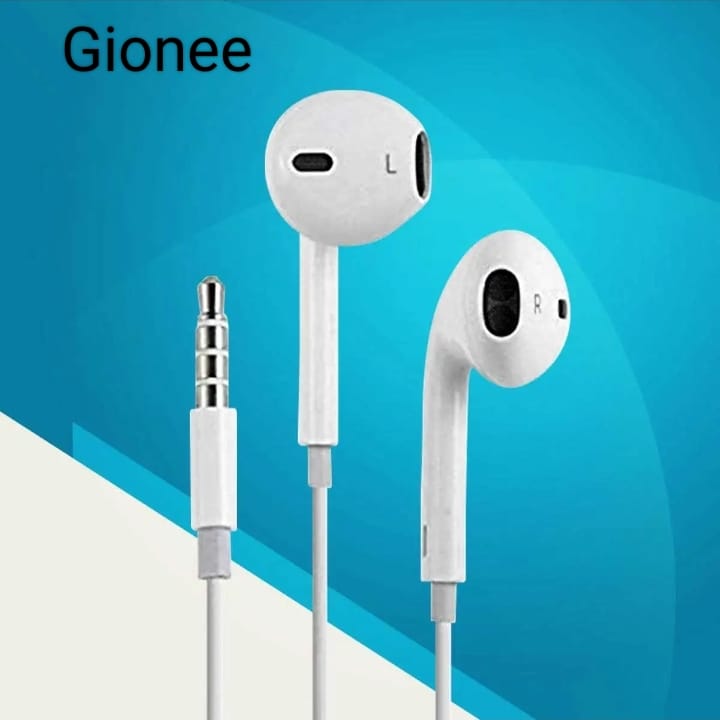 Gionee Best Quality Handsfree (Imported) With Deep Bass / Sound - 3.5 mm Pin and C type Earphones For All Mobiles