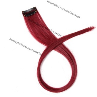 Maroon Hair Clip Mini Extension