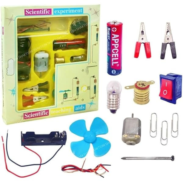 DIY Kids Science Experiment Kit | Electric Circuit Project with Light Bulb & Fan
