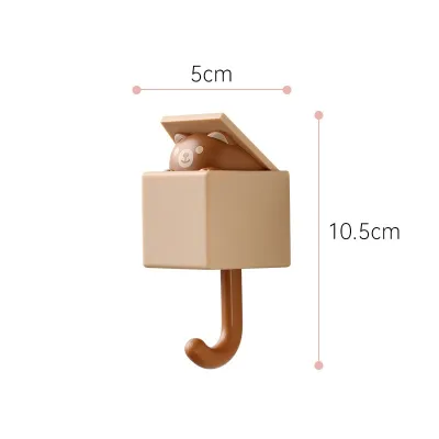 Lucky Cat Strong Sticky Hook Bathroom Sundries Organizer Clothes Storage  Rack Key Holder Wall For Home Decoration Accessories