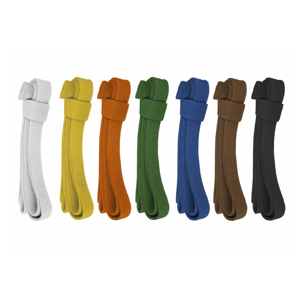 Lunaria Sports Premium Martial Arts Ranking Belts – Karate Belt, Taekwondo Belt, Judo Belt, MMA Belt – All Colors – Kids, Men, Women – 230cm to 280cm