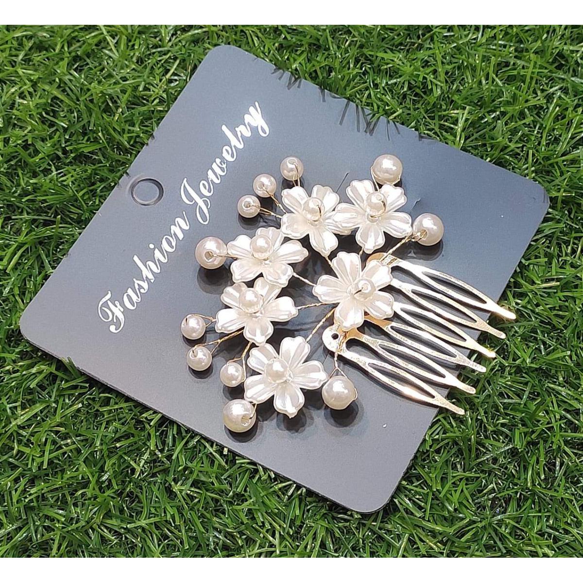 Crystal Hair Combs Tiaras Rhinestone Pearl Bridal Hair Comb Headpiece Women Hair Jewelry Wedding Hair Accessories for Bride