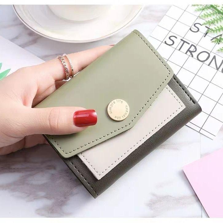 HOW.R.U  Small Ladies Mini Trifold Short Wallet for Women and Girls Coin Pouch Card Holder and Clutches