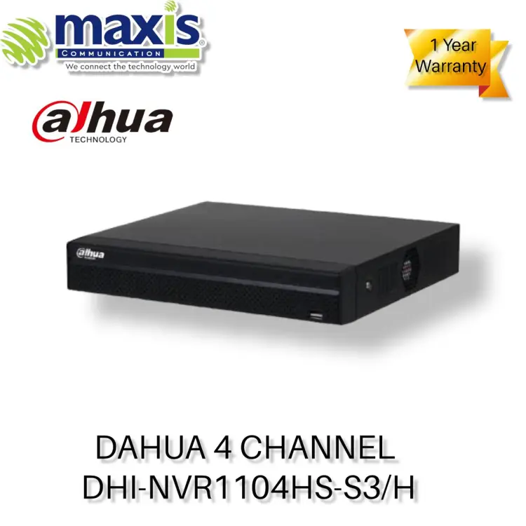 Dahua 4 channel sales nvr