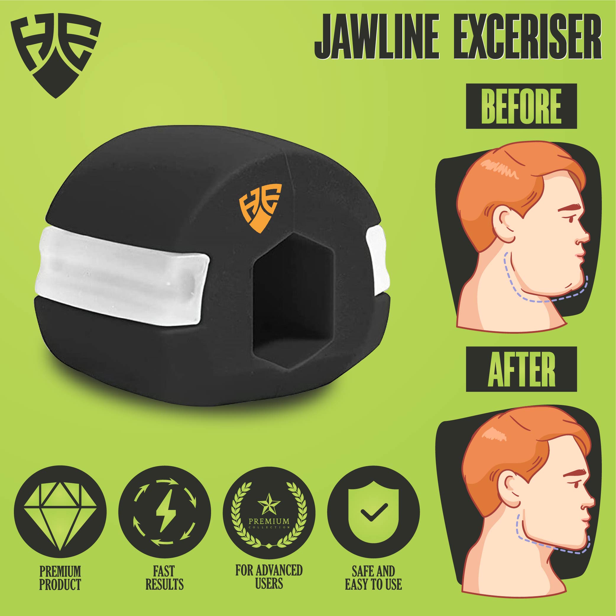 Jawline Exerciser, Jawline Shaper, High Quality Jaw Exerciser, Jawline  Shaper for Jaw, Jawline Exerciser Fitness Face Masseter, Chew Ball for Men,  Ball Chewer for Face Toning – HAEVE ECOMMERCE