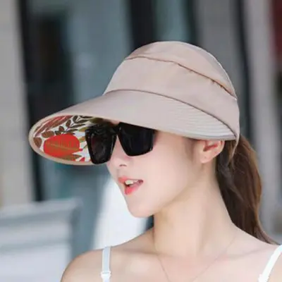 Wide Brim Sun Hat Women Visor Hat Ponytail Baseball Caps Hat for Holiday