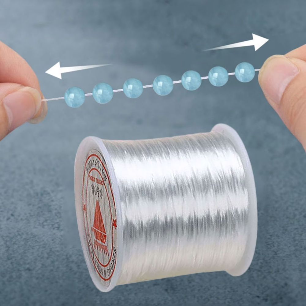 5/10/20/50/100 Stretchable Thread For Jewlery Making Nylon Thread For Bracelet Making Elastic String For Beading Jewelry Cord, Elastic Bracelet Rope Crystal Beading Cords, for Jewelry Making Beading Thread Elastic String Cord