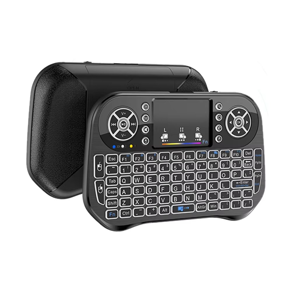 i10 MINI Wireless Keyboard + Bluetooth Touchpad 7 Color Backlight Light 2.4GHZ Full Control For LCD / LED / TV / PC / Mobile / Laptop