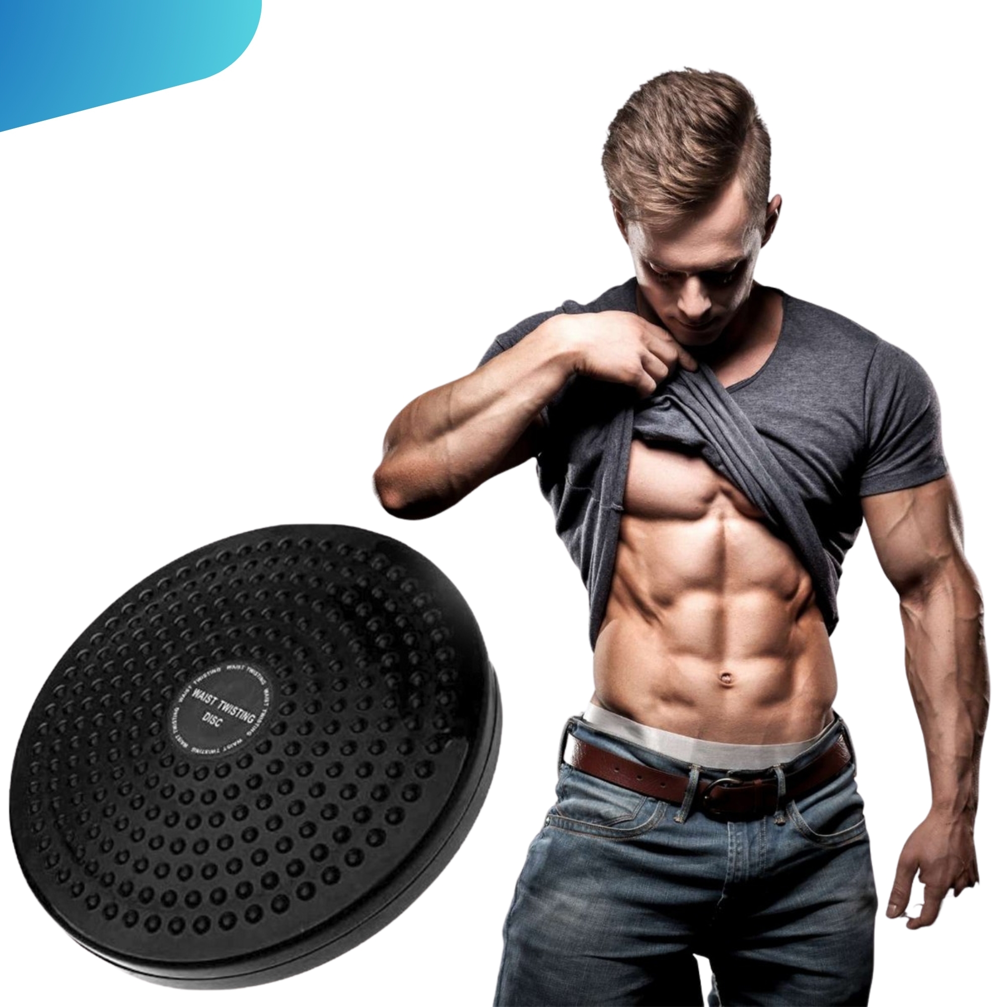 AB TWISTER WAIST TUMMY TRIMMER DISC FOR WOMEN AND MEN ROTATING BOARD TWISTER EXERCISE MACHINE FITNESS SPORTS EQUIPMENT HOME GYM