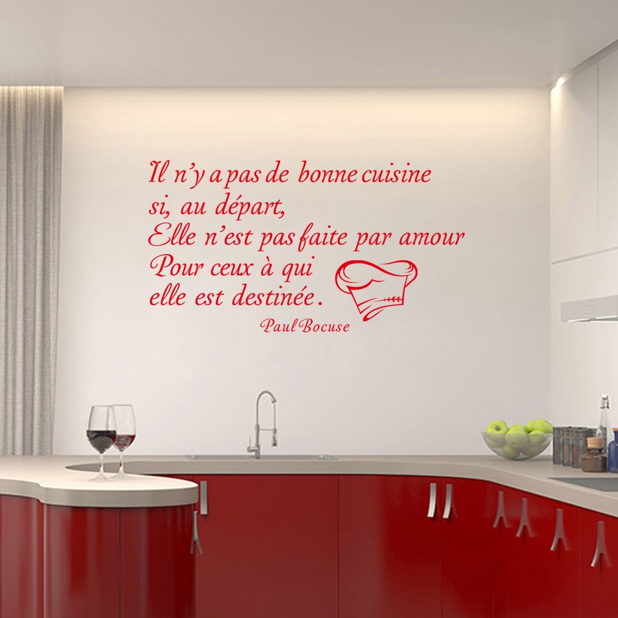Kililaya Wall Stickers Muraux Citation Cuisine Il N Y A Pas De Bonne Cuisine Wall Decal Poster Wall Paper Paul Bocuse Buy Online At Best Prices In Pakistan Daraz Pk