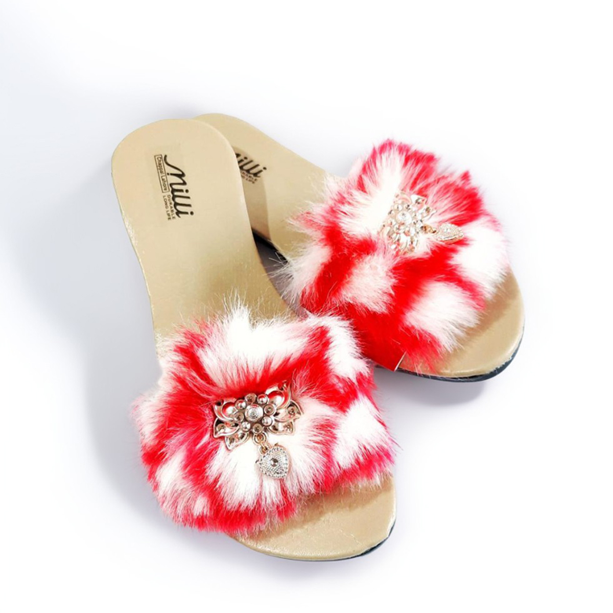 Aneesa Collections Flats Sandals for Women - Comfortable, Trendy Casual Sandals with Cotton Material & Quality Sole