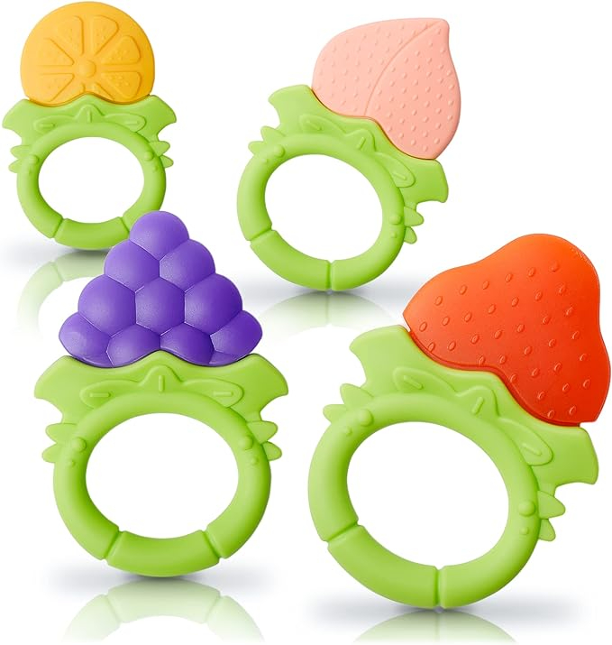 Mama choice Fruit Shape Silicone Teether for Baby
