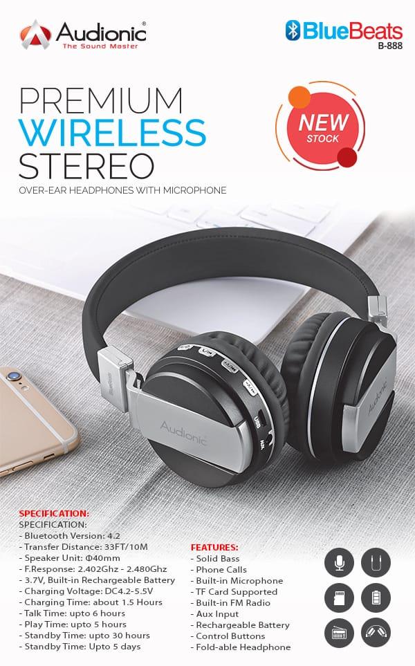 Audionic - Premium Wireless - Over-Ear 
