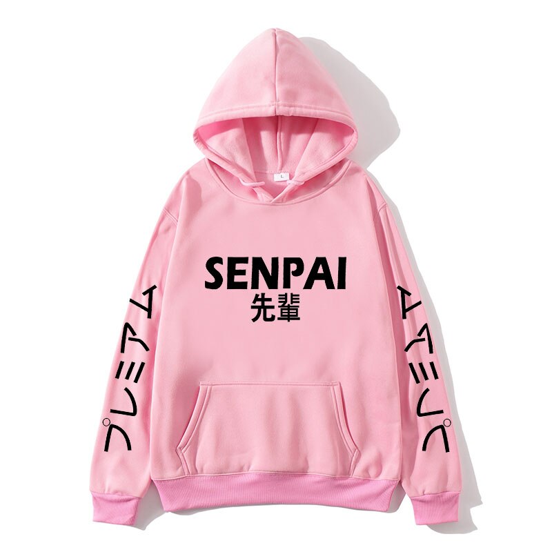 pink senpai hoodie