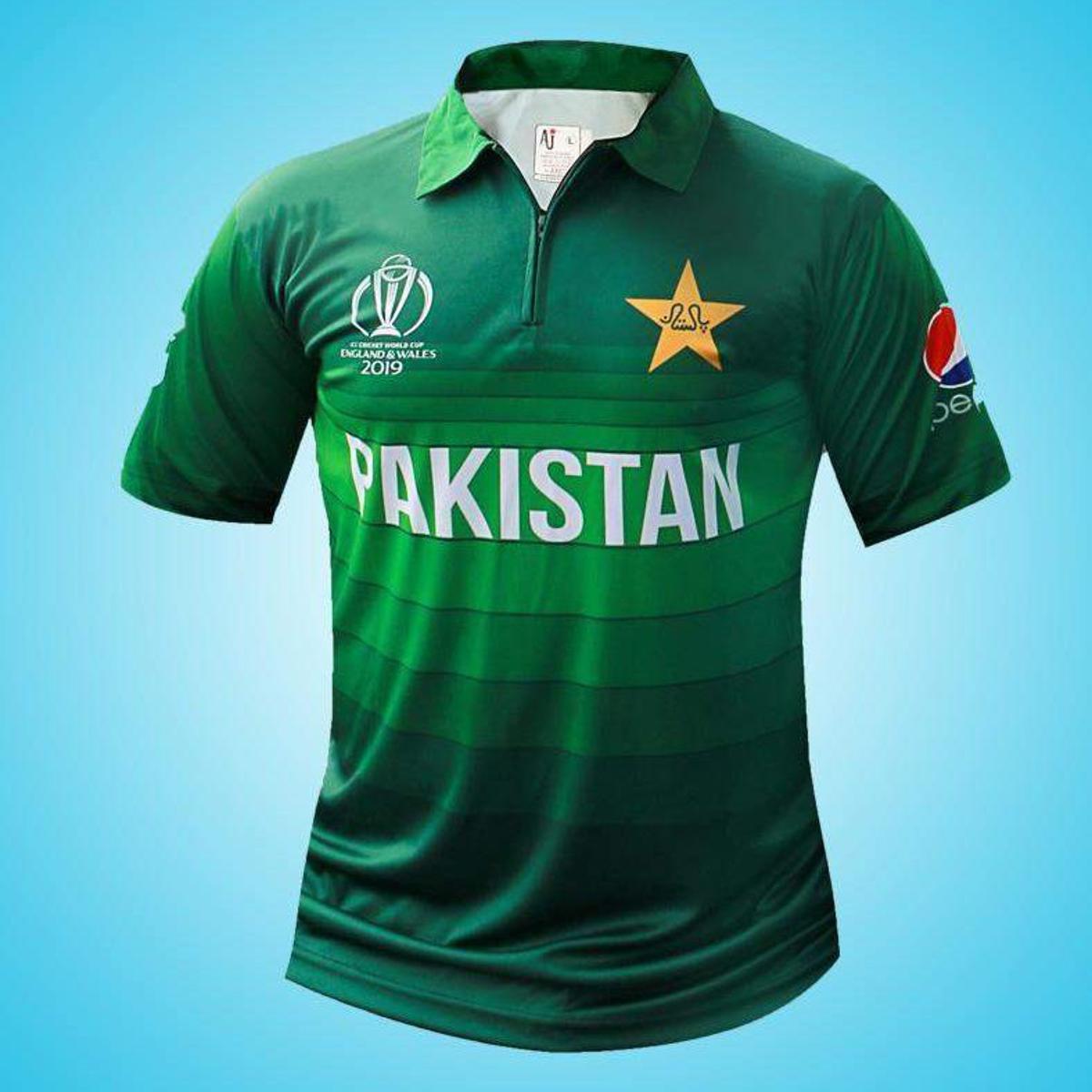 Pakistan Cricket Green Polyester Half Sleeves Ban Shirt - Top Quality T-Shirt / T Shirt For Kids and Men Jersey