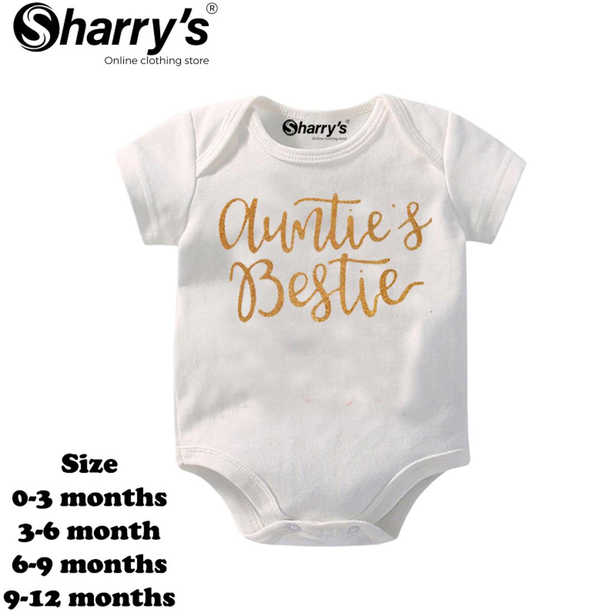Sharrys Half Sleeves Baby Romper Bodysuit For Babies infant Onesis 0-14 Months Summer Wear Trendy Printed