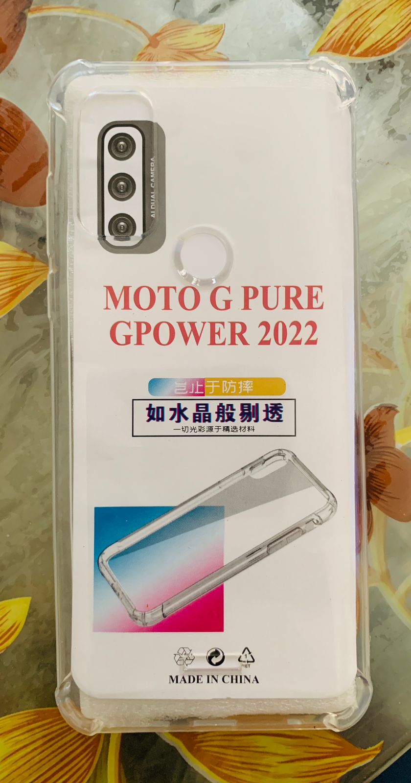 Motorola Moto G Pure Transparent Soft Shockproof Jelly Back Cover
