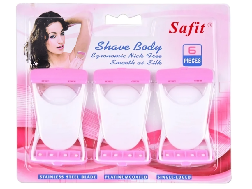 Ladies Safety Razor Women Shave Body Razor Disposable Pack of 6 Razor Girls Best Hair Remover Painless Cut less Hair Remover Soft Blades Body Safit Hair Trimmer Blades Ladies Women’s Girls Shaver Trimmer Bikini Razor soft