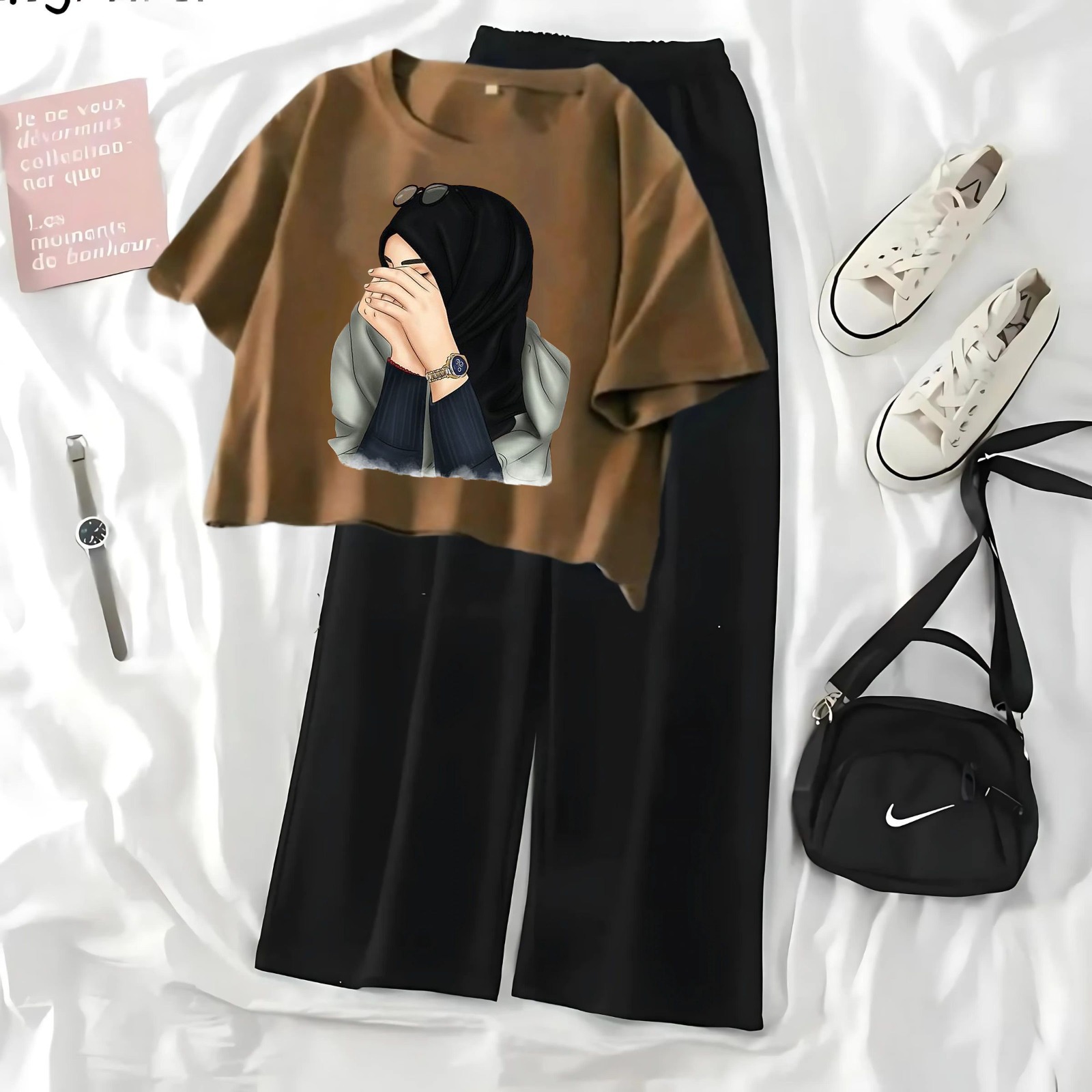 High Quality Printed Crop T Shirt and Plazo Set For Women Cotton Casual Comfortable Everyday Wear