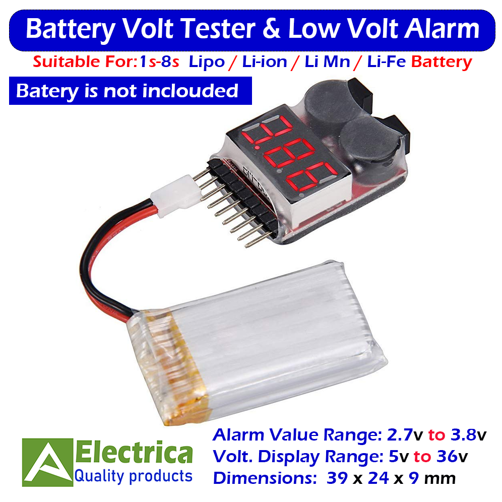 AYWHP 3x Lipo Batterie Tester - Immer Den Akku Im Blick!