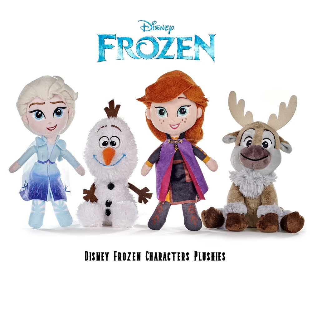 Disney Frozen Plush Toy Set - Elsa, Anna, Olaf & Sven Soft Stuffed Dolls | Premium Quality Cartoon Character Kids Gift