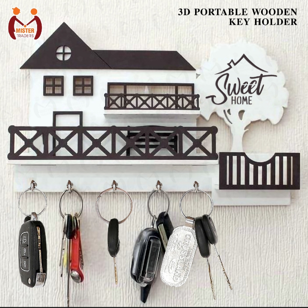 wooden wall keyholder with mobile stand wall mount mobile phone storage box wood mobile phone wood wall keychain holder wood mobile mobile phone charging stand big tree pocket sweet home price in Pakistan