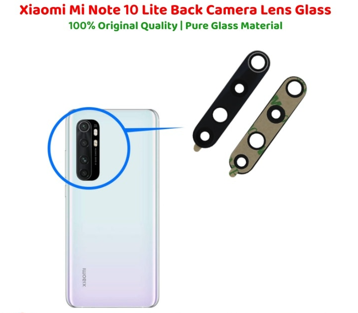 Xiaomi Mi Note 10 Lite Back Glass Battery Cover Rear Door Housing Case For Xiaomi Mi Note 10 Lite Back Battery Glass Replacement