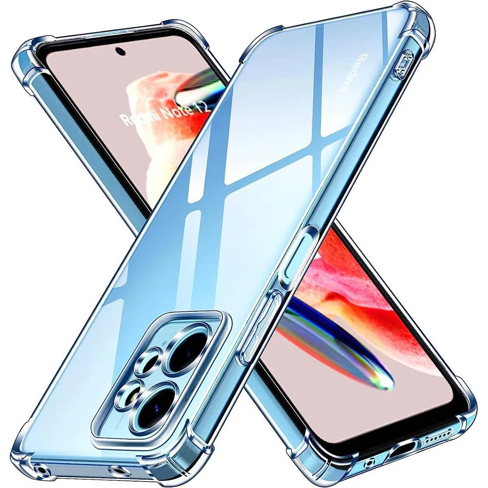 Redmi Note 12 4G Soft Silicone Transparent Back Cover Flexible Shock-Resistant Phone Case