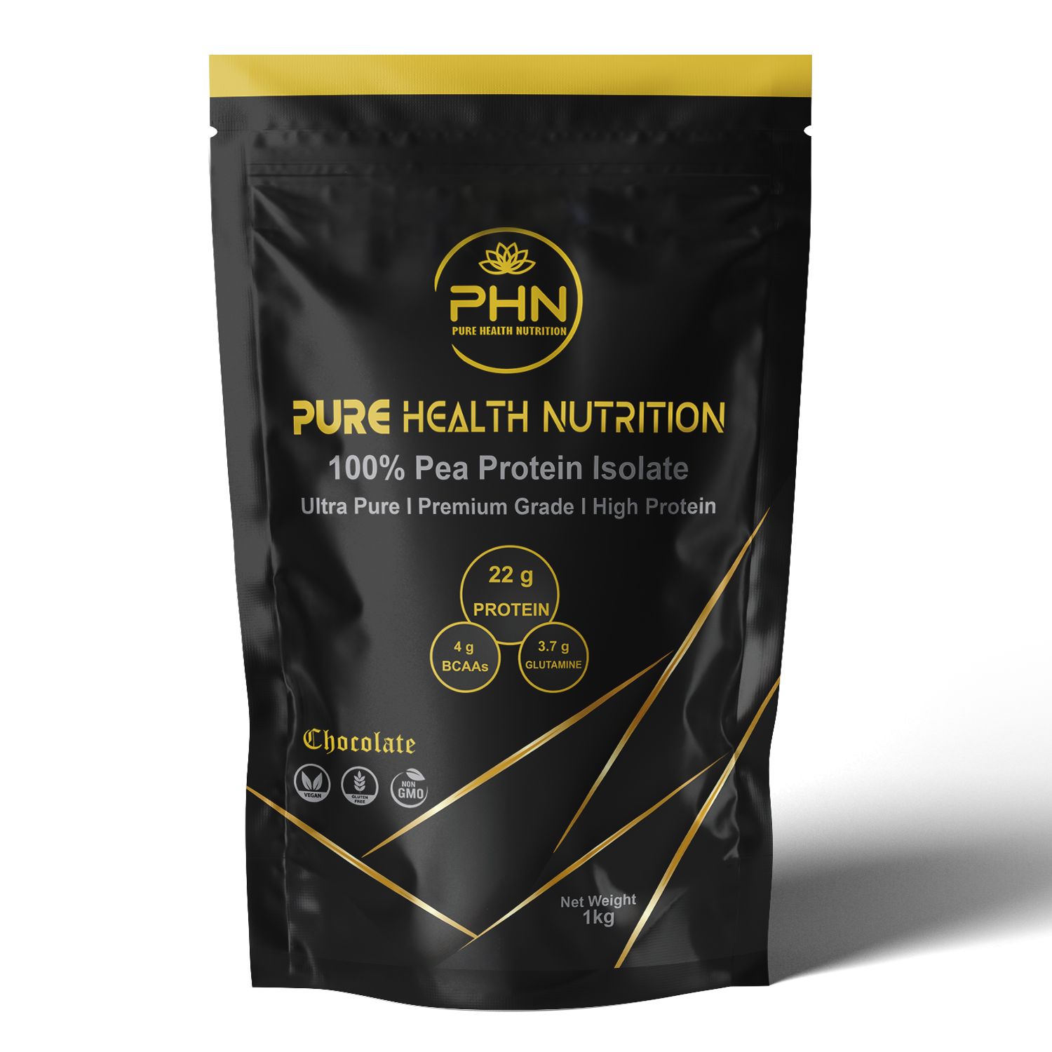 Pea Protein Isolate 1 kg (2.2 lbs) - Cafe Latte Coffee Flavour by Pure Health Nutrition