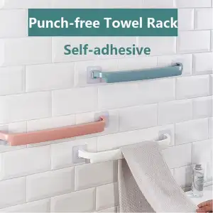 Kitchen Rag Holder, Dishcloth, Steel Wool Ball, Free Punching,  Wall-mounted, Towel Rack, Bathroom Storage, Drain Rack