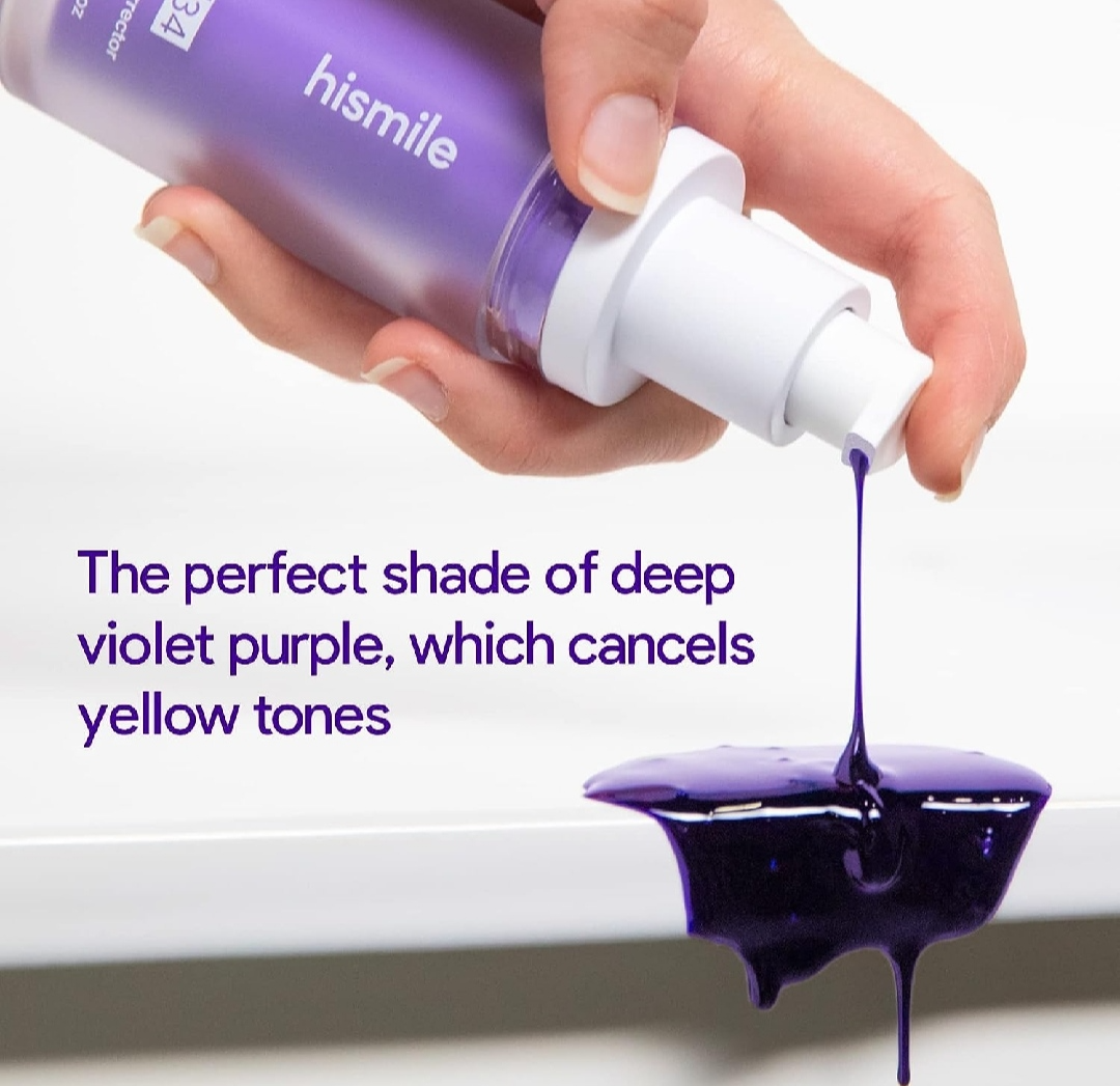 Hismile v34 Color Corrector Purple Teeth Whitening Toothpaste Kit without Toothbrush Pen Strips