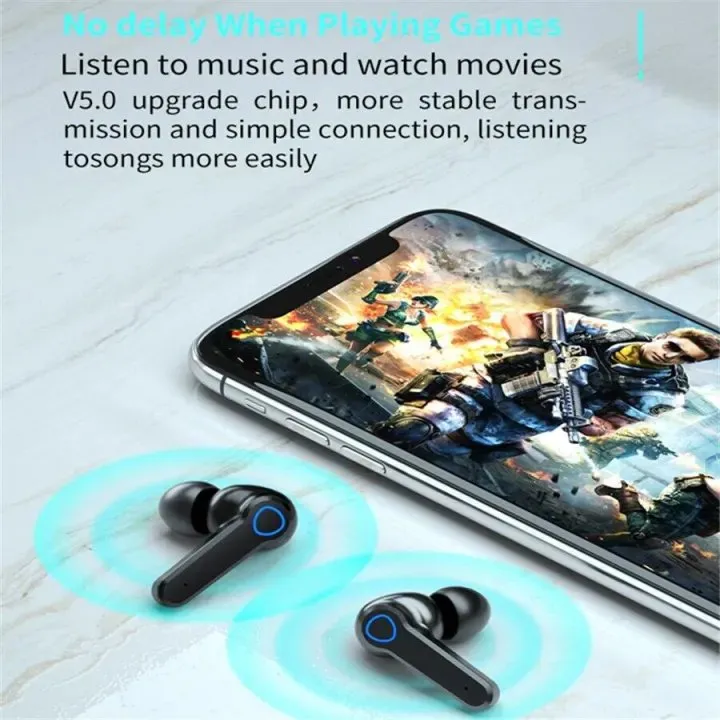 M10 & M19 True Wireless Stereo Bluetooth Earphones Headset With HiFi Stereo Sound & Touch Control System Connected With All Bluetooth Devices.