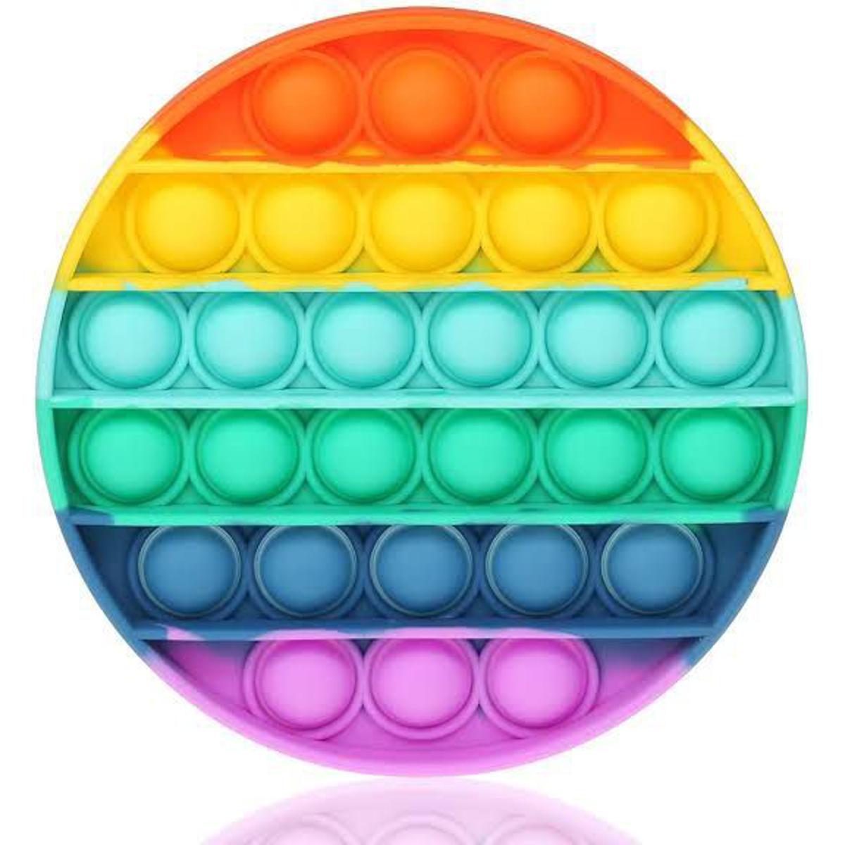 Silicon Pop It Fidget Toy POP Bubble Squeeze Sensory Fidget Toys Pop It Toy Special Needs Stress Reliever, Push Bubble Gadget