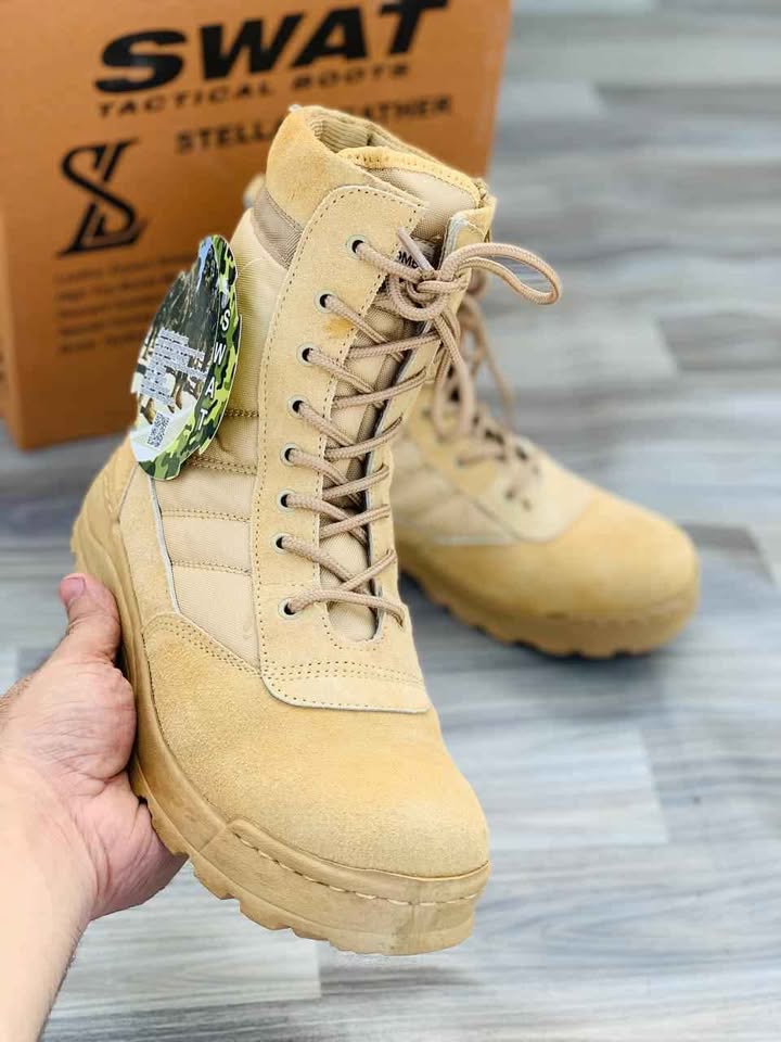 Long Combat Outdoor Hiking Winter Light Non-slip Men Desert Ankle Long Shoes Boots
